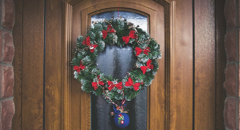 ¡Decora tu puerta para Navidad!
