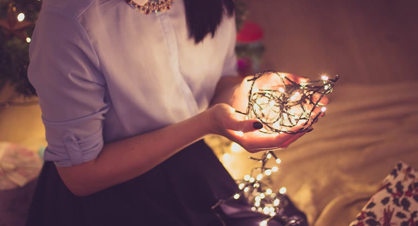 5 ideas para utilizar tus luces navideñas